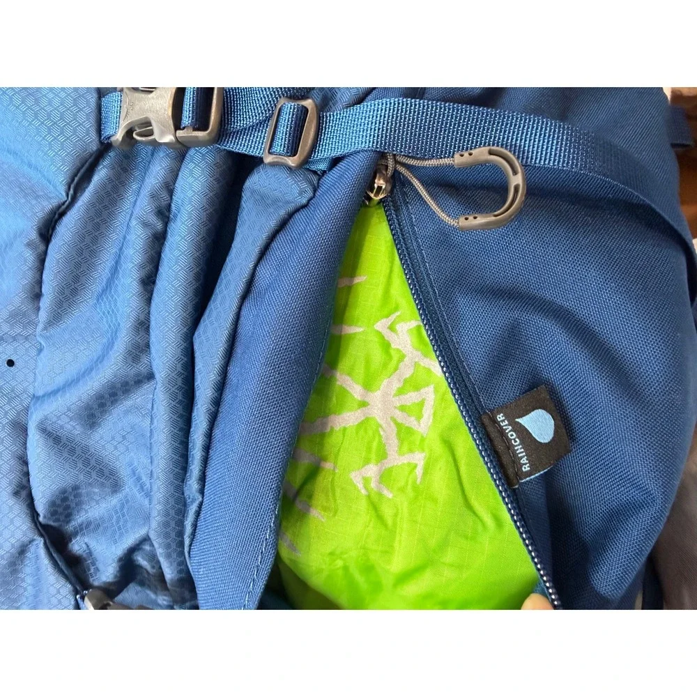 Osprey Atmos AG LT 50 Men's Backpacking Pack Scoria Blue L/XL New $300 Retail
